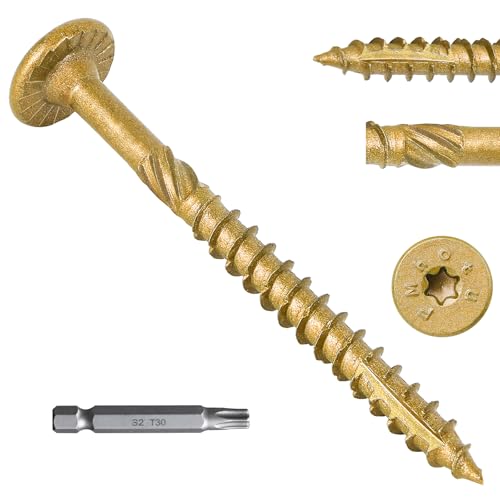 2-7/8 Inch Heavy-Duty Outdoor Deck Screws - size: #14 x 2-7/8"