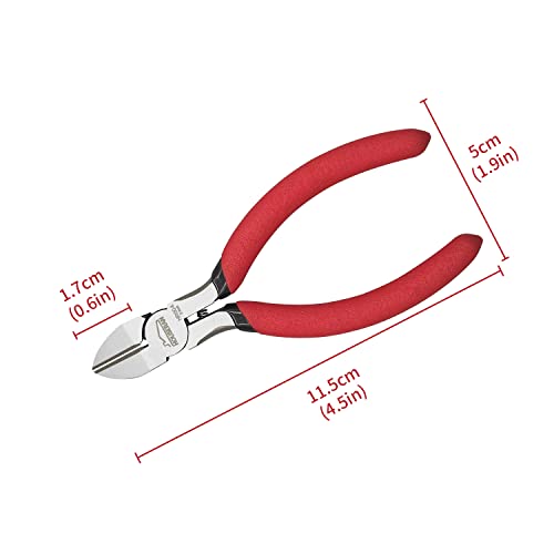5 inch Wire Cutters, 5 Pack, Diagonal Cutters, Side Wire Snips - color: 5 Inch 5 Pack