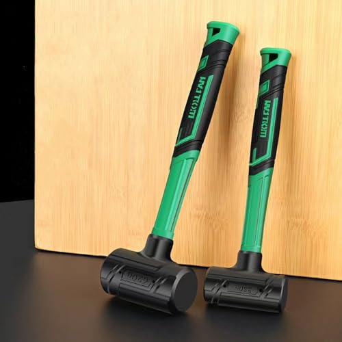 Dead Blow Hammer, Rubber Mallet with Non-Slip Grip, Marring Resistant (3LB) - size: 3LB
