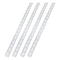 16" Flat Straight Brace Brackets, 16 Screw, Stainless Steel
