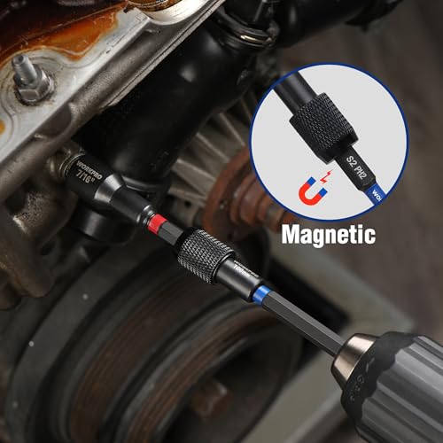 WORKPRO 27 PCS Magnetic Nut Driver Set with Quick-Release Extensions - size: 27PCS Magnetic Nut Driver Set