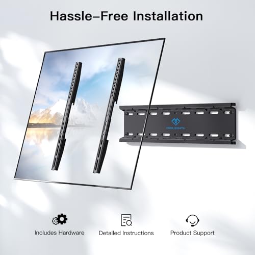 PERLESMITH Ultra Slim Fixed TV Wall Mount for 26–60 inch TVs up to 115 lbs - size: 26-60" Fixed TV Wall Mount