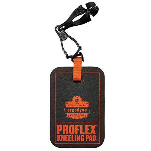 Ergodyne ProFlex 365 Mini Kneeling Pad with Glove Grabber, 4" x 6" x 1, Black - style: Pad with Glove Clip