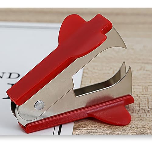 Staple Remover, 6 Pcs Random Color 2.2 Inch x 1.6 Inch Stainless Steel Nail Puller for Office and Home (6)