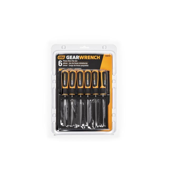 GEARWRENCH 6 Pc. 4" Mini File Set - 82821H - size: 6 Pc. Mini Set, style: New Version