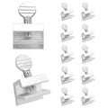 "Nuk3y Sliding Window Security Locks (Aluminum, 12 Pack)" - color: Aluminum, size: 12 Pack
