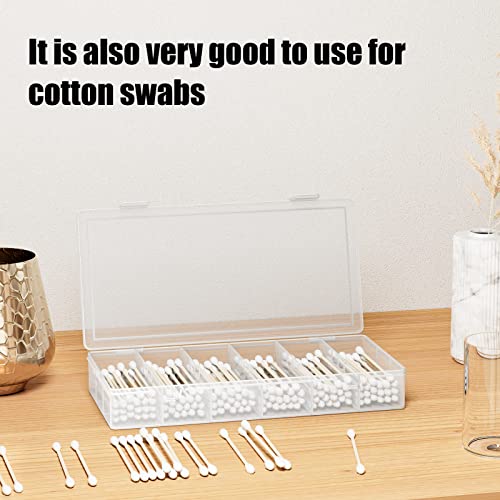 clear visible plastic storage box cosmetic tools storage box makeup tools fishing tackle accessory box organizer jewelry screws hardware accessories organizer box (4Pack) - size: 4Pack