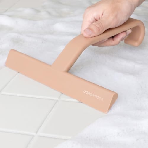 dancemoon JustHang Shower Squeegee with Built-in Hook, 10-Inch Terracotta - color: Terracotta