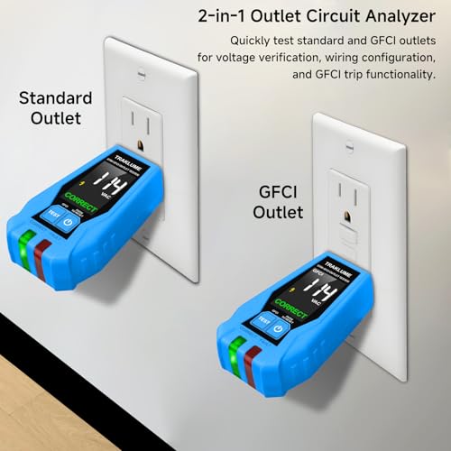 Electrical Test Kit with Non-Contact Voltage Tester & GFCI Outlet Tester
