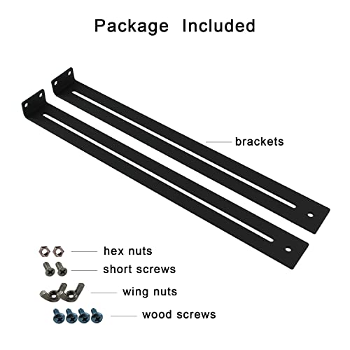 Drawer Repair Kit,Furniture Repair Accessories Brackets Middle Mount to Reinforce and Repair Wooden/MDF/Chipboard Drawers Cabinet - Heavy Duty Steel Hardware Includes Screws