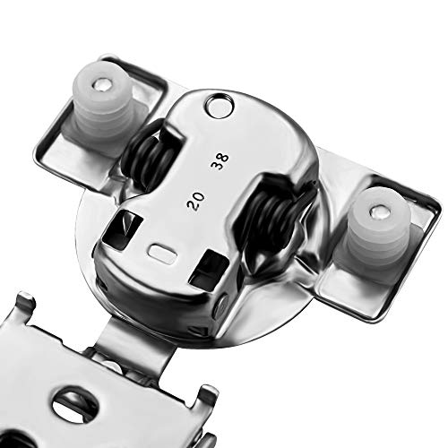 Ravinte 3/4 Inch Overlay Soft Close Hinge Kitchen Cabinet Hinges 60 Pack | 30 Pairs， Stainless Steel, Satin Nickel, Cabinet Hardware, Face Frame Fit, Adjustable For Kitchen, Cupboard, Furniture Doors - size: 3/4 inch Overlay
