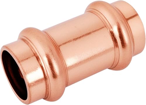(wdaisy 12 Pack) Copper Press Fittings Kit – 3/4 Inch, Tee Elbow & Coupling Combo Set, Press Compatible Press Fittings, Lead-Free Copper Plumbing Pipe Fittings - size: 3/4" Combo Kit - 12P