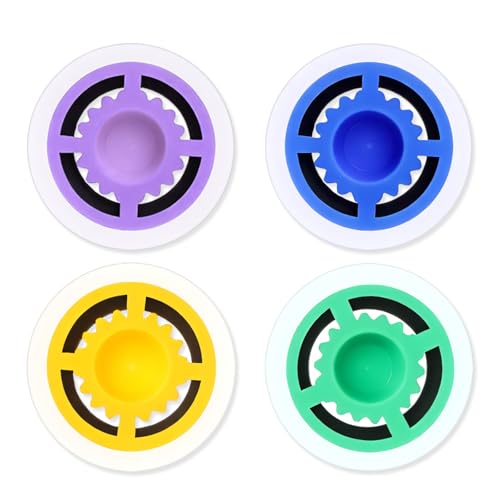 4 Pcs Shower Head Flow Restrictor, 1.2/1.5/1.8/2.0 GPM Shower Head Water Saver Plastic Flow Restrictor for Showers Heads, Water Saver Faucet Adapters Limiter Pressure Reducer for Bathroom Toilet