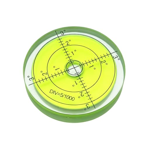 60mm Pure Glass Universal Horizontal Bubble Level Instrument Level Bubble Beads with （green） - color: High Temperature（pure Glass Green）