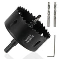 Hole Saw Drilling Cutter Tool for Wood Material 80mm/3.15" Cutting Dia - color: black, size: 3-5/32"