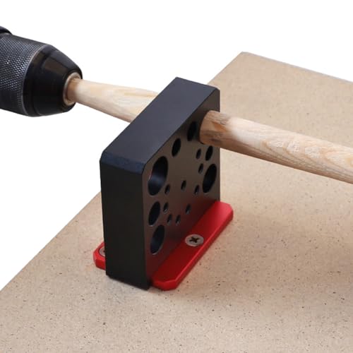Dowel Maker Jig Kit, Imperial 5/16-3/4 inch Carbide Inserts Dowel Maker, 8 Holes Adjustable Dowel Cutter Plate, Aluminum Alloy Electric Drill Milling Dowel Round Rod Auxiliary Tool (8 Pcs) - color: 8 Pcs