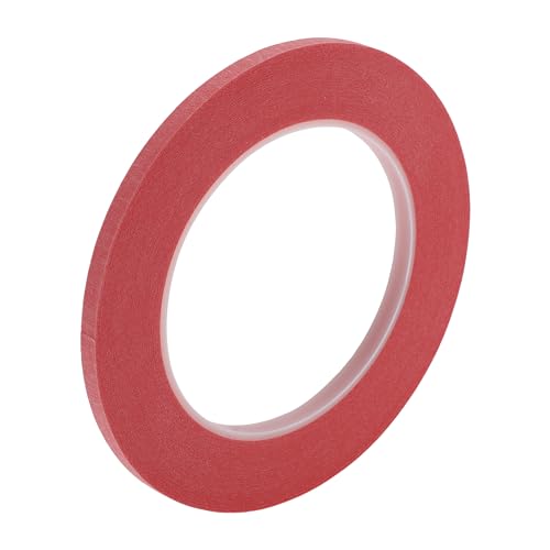 Painters Tape Easy Removal 0.2 Inches x 52.5 Yards Masking Master Tape Red - color: Red, size: 0.2 Inches x 52.5 Yards