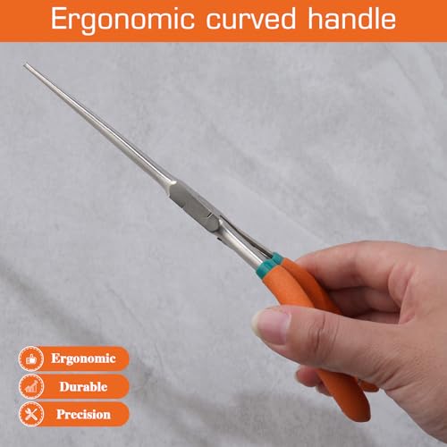 Long Reach Needle Nose Pliers 7" Thin Extra Long Needle Nose Plier - style: Sharp Point