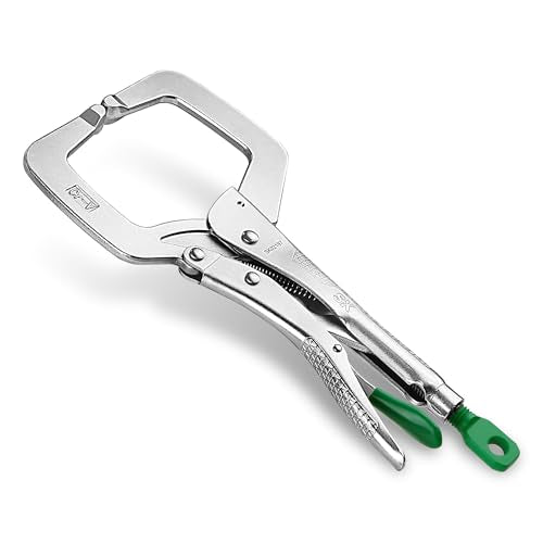 SK 11" C-Clamp Locking Pliers with Regular Jaws, Vice Grips - size: 11"