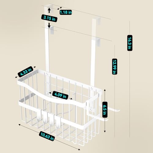 Dailyart 3-in-1 Hair Tool Organizer for Hair Dryer, Bathroom, White