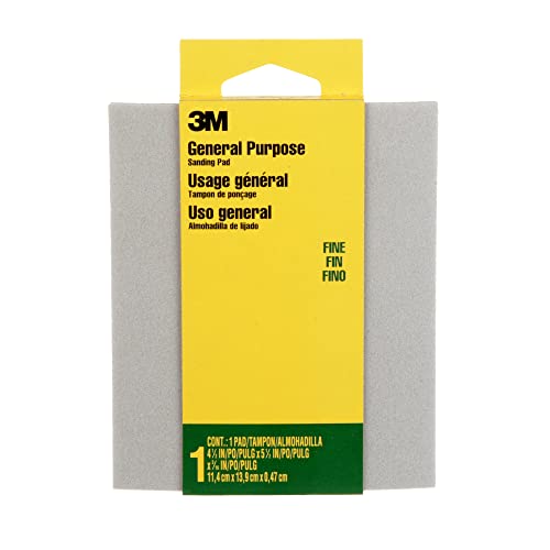 3M 917DC-NA 917 Sanding Sponge, Pack of 1, Fine - style: Fine