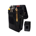 Belt Tool Pouch Holster, Multitool Organizer Pouch for EDC Gears Cellphone Case, Maezar Utility Sheath Bag, Nylon Tactical Tool Bag for Men, Small Pocket Phone Holder with D-Ring, Zipper (Loop Black)