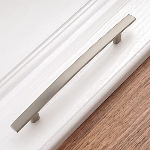 KOOFIZO 10 Pack 5 in Brushed Nickel Cabinet Pulls, Drawer Handles 1961 - color: Brushed Nickel, size: 5" CC