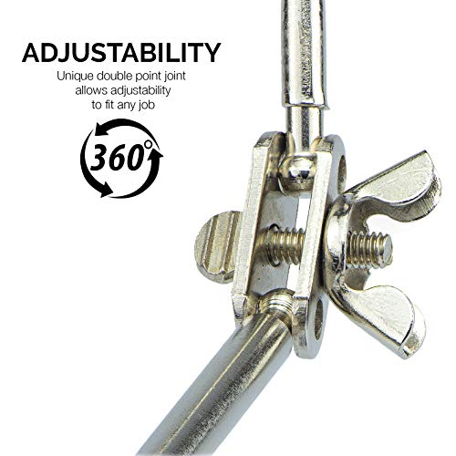 NEIKO 01902 Adjustable Helping Hand with Magnifying Glass, Third Hand Solder Aid, Soldering Wire Station Stand with Dual Alligator Clips and a Heavy Base, Beading & Jewelry Making Tools, Solder Holder - style: Helping Hand