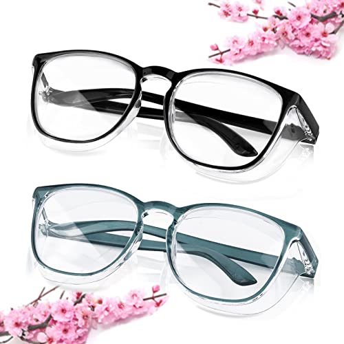 SQIMZAR Safety Glasses Goggles For Women Nurses Protective Eyewear,Anti Fog Safety Goggles - color: Black+green