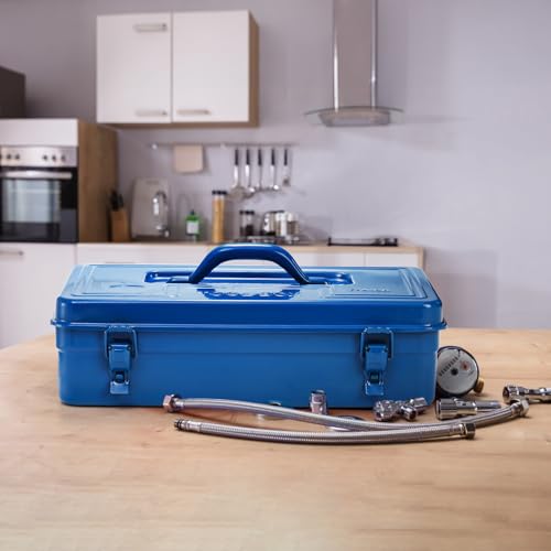 16 Inch Portable Steel Tool Box with Handle, Heavy Duty