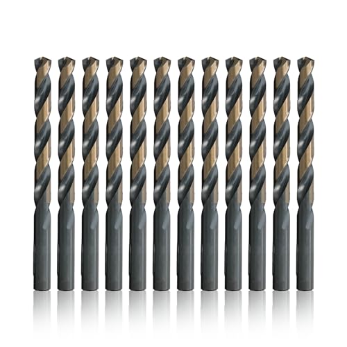 Drill America 1/16" High Speed Steel Black & Gold KFD Split Point Drill Bit (Pack of 12), KFD Series - size: 1/16"