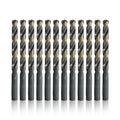Drill America 1/16" High Speed Steel Black & Gold KFD Split Point Drill Bit (Pack of 12), KFD Series - size: 1/16"
