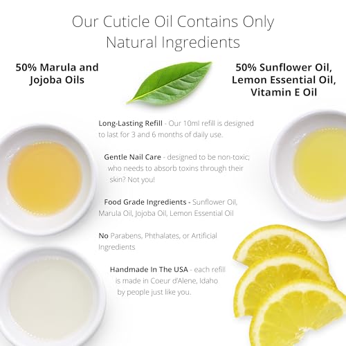 Just Like Jane™ Natural Nails Cuticle Oil - with 50% Marula and Jojoba Oils - style: Refill - Cuticle Oil