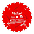 Diablo Framing Saw Blade - 6" Diameter, 20 ATB Teeth, 1/2" Arbor - size: 1/2" Arbor x 6" Dia
