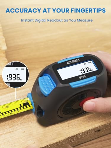 ACEGMET DTX10 & DT30 3-in-1 Digital Laser Tape Measure Bundle, 330Ft & 130Ft Laser Distance Meter with 16Ft Auto Lock Tape, Green Alignment Laser, High Precision, Area Volume Calculation, APP Sync, US