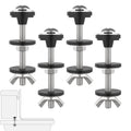 4 Pcs Universal Toilet Tank to Bowl Bolts Kit, Heavy Duty Stainless Steel Toilet Tank Bolts with Stainless and Rubber Washers Gasket for Toilet Mounting and Repair - size: Bolts