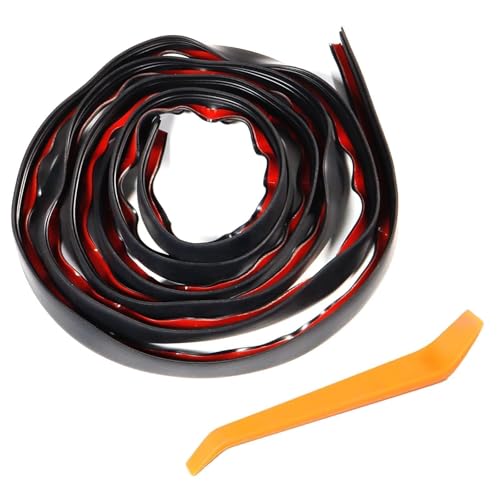 AUTOXBERT 4M/13Ft Car Window Side Seal Strip V Shape Rubber Seal Weather Strip Car Front Rear Window Trim Edge Moulding Weatherstrip for Waterproof Anti Noise Dust Sound Insulation Trim Molding
