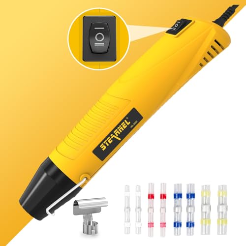 400PCS Solder Seal Wire Connectors with Heat Gun, Solder Stick Wire Connectors Solderstick Waterproof Wire Electrical Connector Kit for Marine (26-6 Gauge) - size: 400 PCS Solder Sticks With Heat Gun