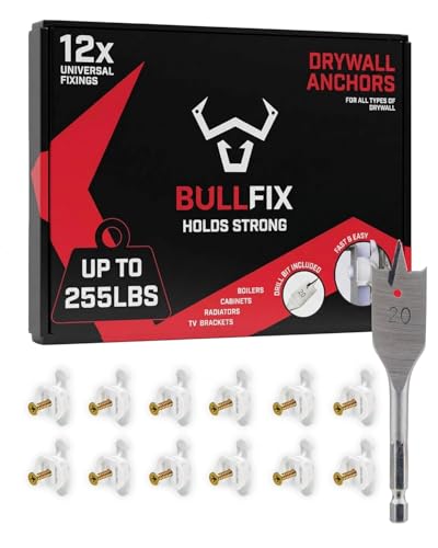 Bullfix Universal Plasterboard Fixings Heavy Duty - 12 Pack - size: 12 Pack