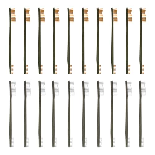 Otis Technology Bronze All Purpose Brushes (Select Your Style) - style: Bronze & White Nylon (10 Each)