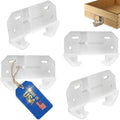 Rear Drawer Slide Guides for 1/4" Rail T-Shape Center-Mount Wood Track