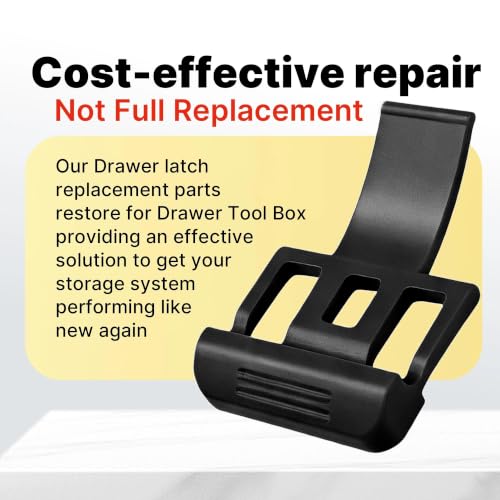 2 Pack Replacement Latch Compatible with Drawer Tool Box – Precision Compatibility, Black - color: Black 2 Pack