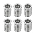MECCANIXITY 6Pcs Threaded Inserts Nuts, M8x20mm Hex Socket Drive Nut Inserts for Wood - 304 Stainless Steel Screws Furniture Screw in Nuts Bolt Fastener Connector Wood - size: M8x20mm