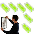 6PCS Small Bubble Level 10×10×29mm(0.39x0.39x1.14in) Small Leveler Tool - size: 6pcs 10x10x29mm (Non-Magnetic)
