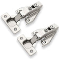 DecoBasics (2 PCS) Full Overlay Soft Close Cabinet Hinges for Kitchen Cabinets - 105° Face Frame Concealed Cabinet Door Hinge -3 Way Adjustability -Clip on Plate & Matching Screw 4 Easy Installation
