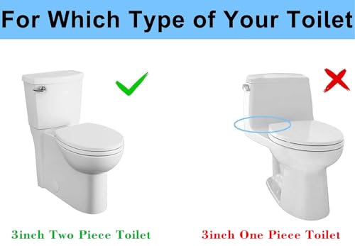 Toilet Flush Valve for 3 Inch Flush Hole Two Piece Toilet Flusher Replacement Kit Toilet Replacement Parts Fit for TOTO Toilet Tank Parts - style: For Two Piece Toilet