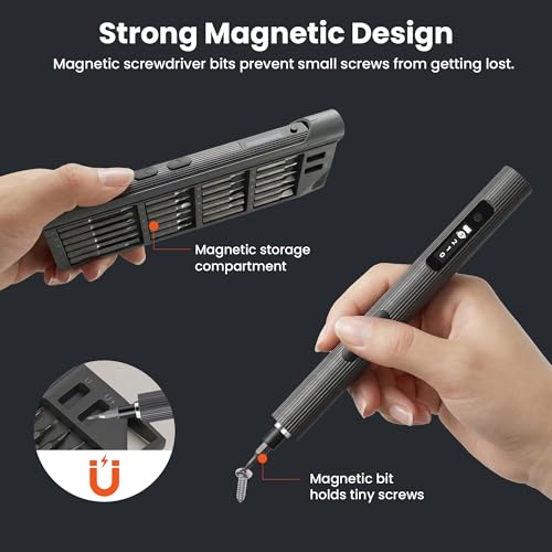 3.7V Electric Screwdriver 52in1 Precision Kit for Phone Laptop - color: 52-in-1-grey