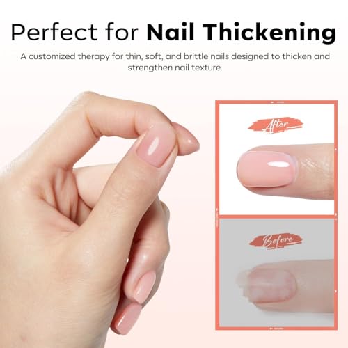 modelones Builder Rubber Gel Base Coat for Nails, Nude Pink Rubber Base Gel Nail Polish for Strengthen Apex Building Extension Protect Weak Nails Long Last U V Manicure Gift for Women - color: Rubber Base Coat Warm Nude