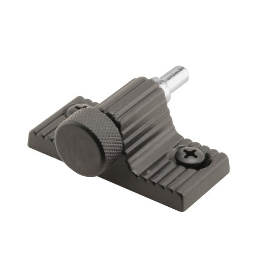 Prime-Line U 9849 Zamak Twist-In Sliding Door Lock, Black, Set of 1 - color: Matte Black