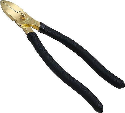 WEDO 7-inch Diagonal Cutting Pliers, Diagonal Cutters Wire Cutters, Brass Side Cutting Pliers, Side Cutter with Non-Slip Handle, Length 175mm, Die-Forge, Corrosion Resistant, DIN Standard - size: 7-Inch Diagonal Cutting Pliers